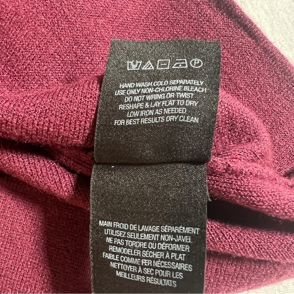 Anthropologie Moth Chester Dress w/ Bell Flare Sleeves in Red Plum Purple, Small - Picture 8 of 9